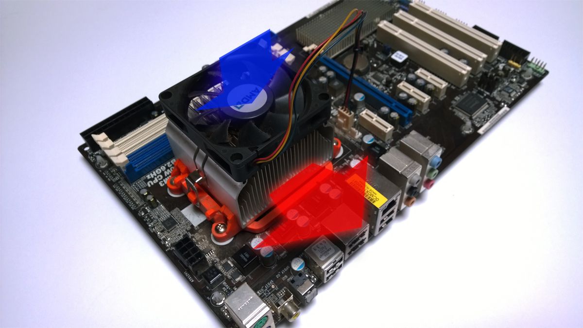 Airflow eines Downblowers